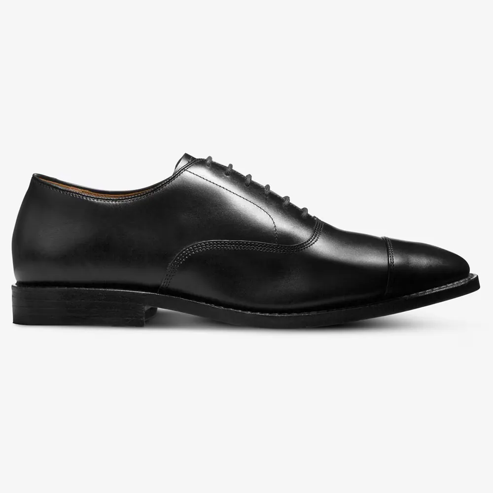 Park Avenue Cap-toe Oxford Dress Shoe, Black color, Oxfords category, view 2 by Hidesole