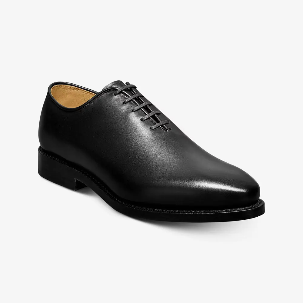 Morrison Reserve Whole-cut Oxford Dress Shoe, Black color, Oxfords category, view 1 by Hidesole