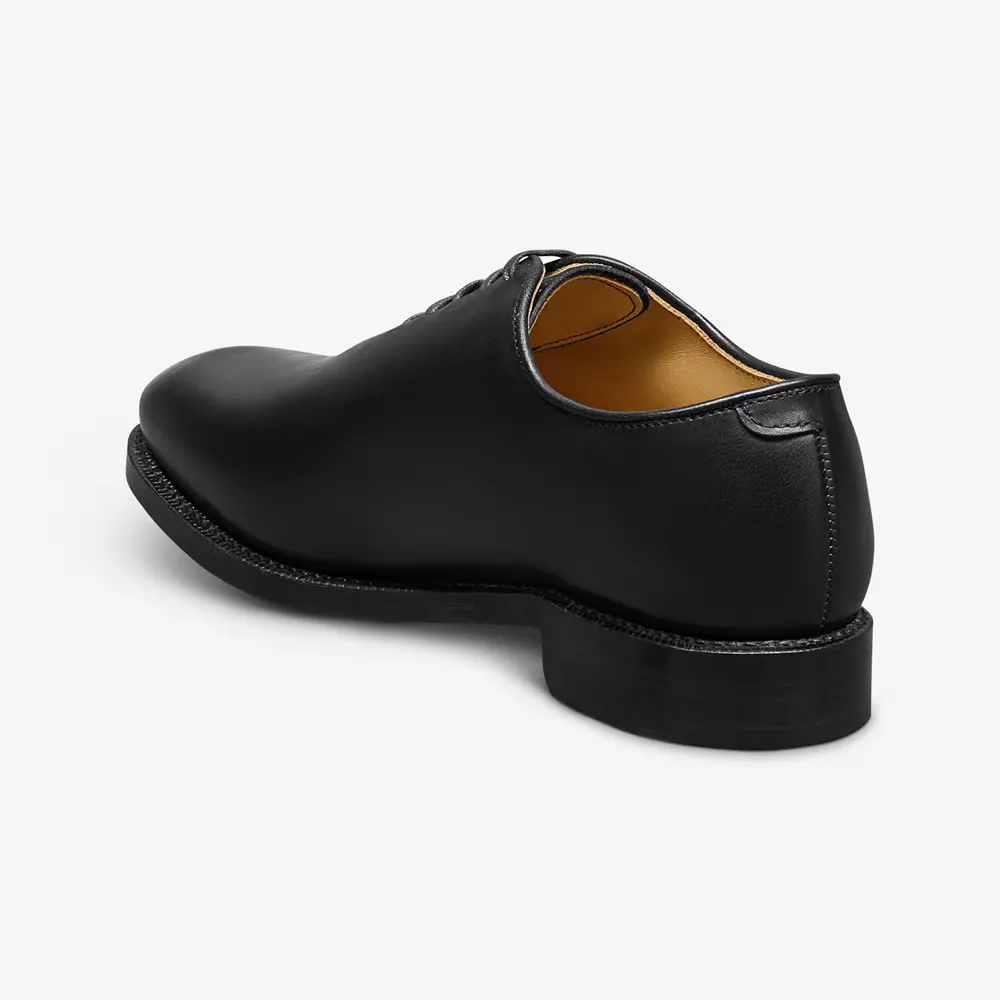 Morrison Reserve Whole-cut Oxford Dress Shoe, Black color, Oxfords category, view 3 by Hidesole
